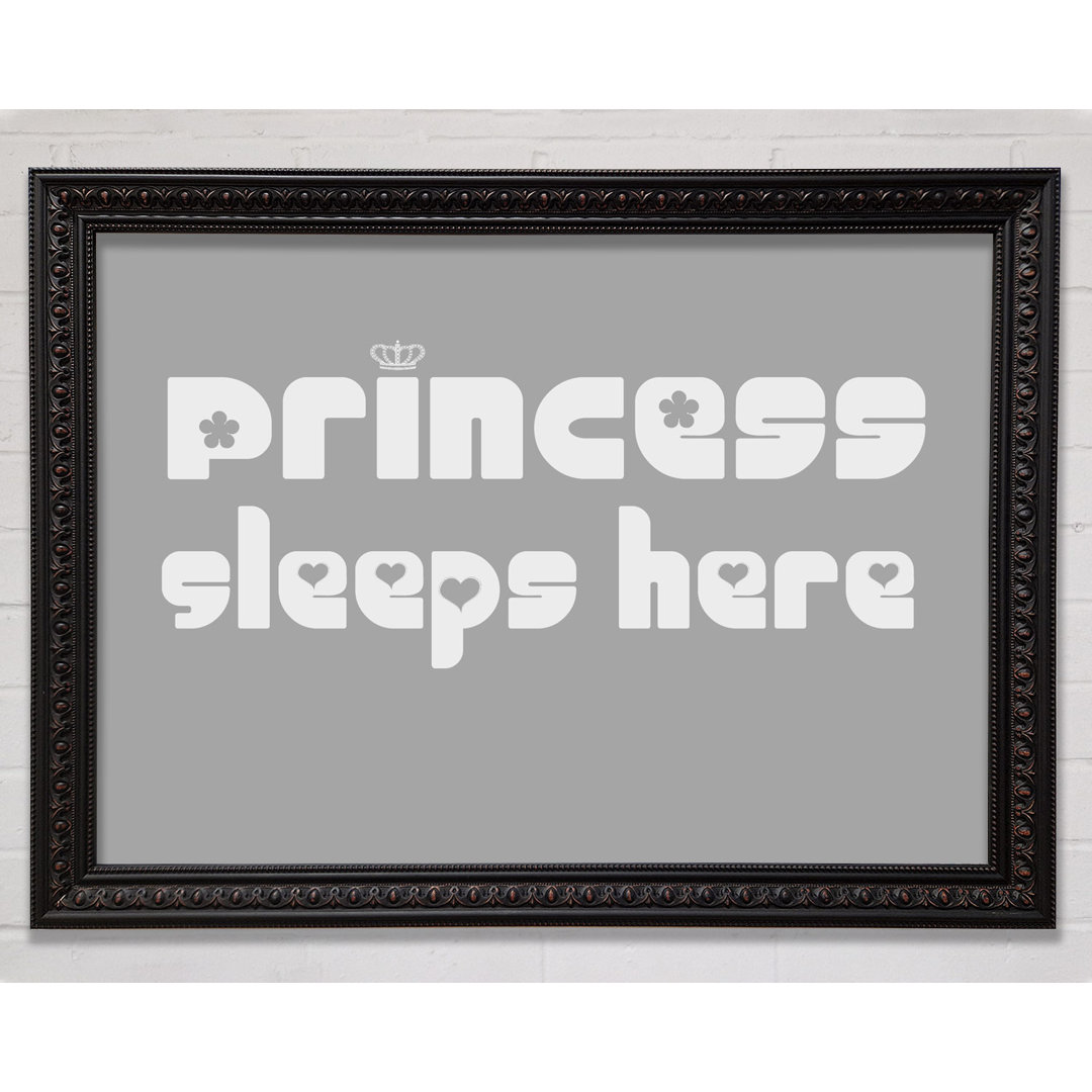 Gerahmtes Leinwandbild Princess Sleeps 2