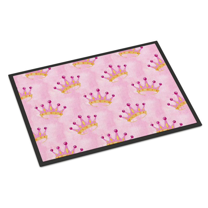 Tapis d’extérieur antidérapant à couronne princess Walden, H 0,2 po x l 36 po x P 24 po