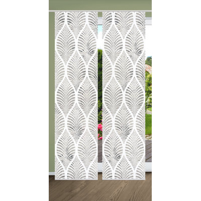 Semi Sheer Sliding Panel Pair