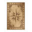 Tapis oriental beige classique lavable à la machine Parnika Compass Rose-239871406