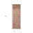 8' Ivory Orange And Gray Floral Stain Resistant Runner Rug