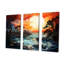 «Storms Sunrise Landscape II - Storms», ensemble d'art mural sur toile-107766874-107766871