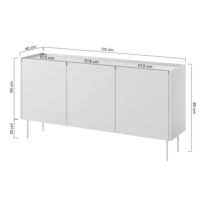 Cashious 170cm Sideboard, Olive