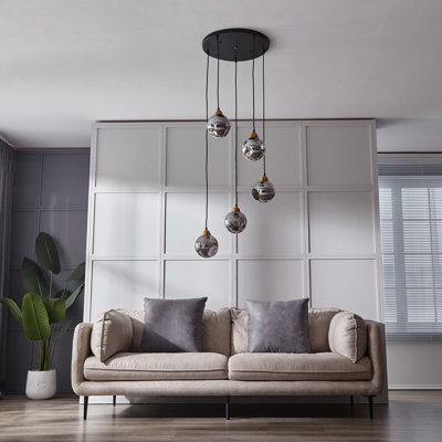 Rotan 5 - Light Cluster Pendant