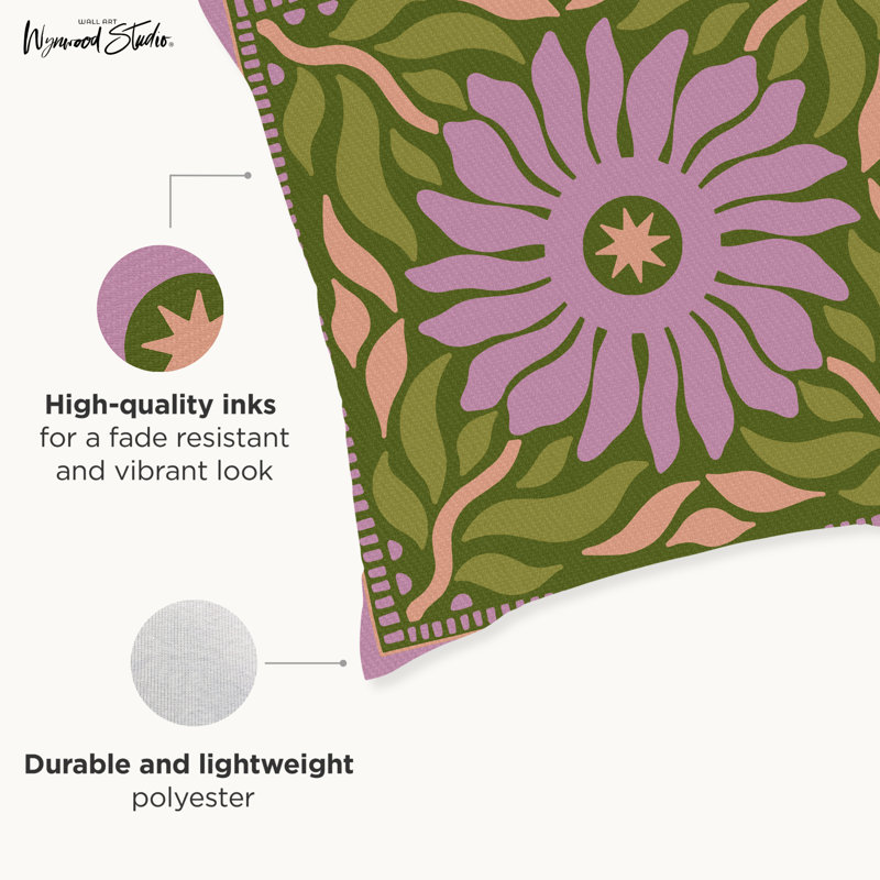 Housse de coussin géométrique en polyester