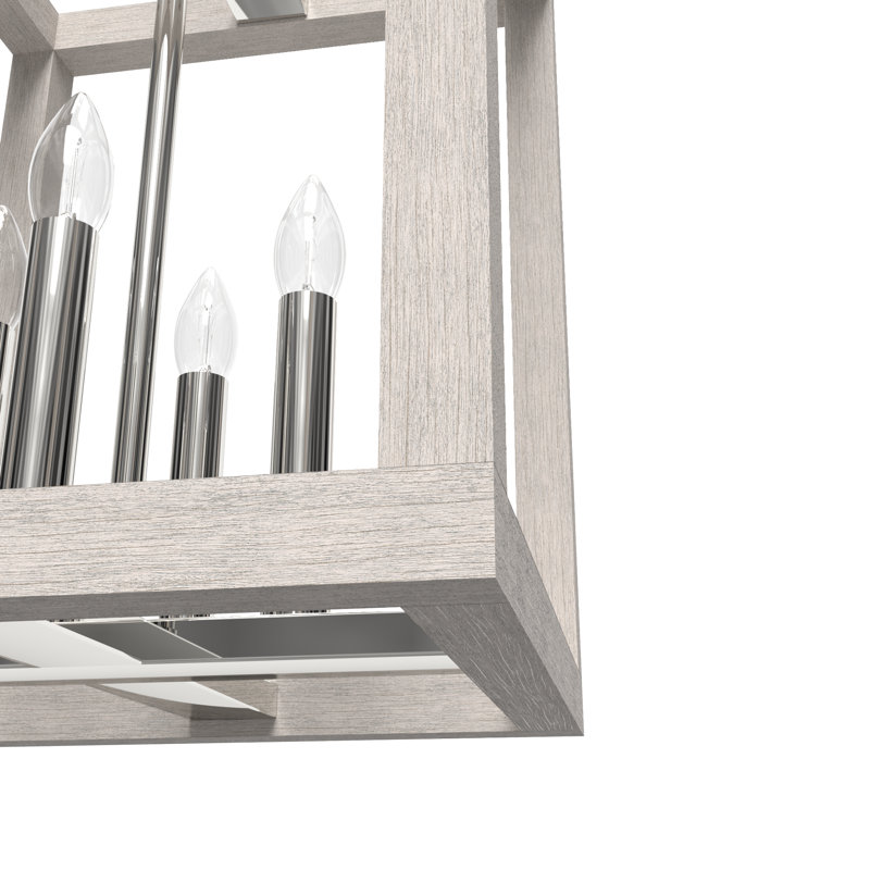 Squire Manor 4 - Light Square 12 inch Pendant, 15.75" H x 12.25" W x  12.25" D