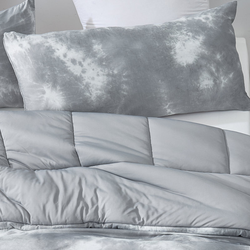 Taie décorative Chilly Moon - Coma Induction Cooling (paquet de 2), Très grand lit, Gris