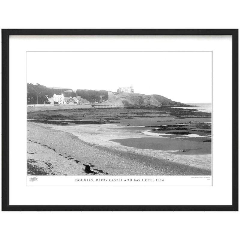 Douglas, Derby Castle And Bay Hotel 1894 by Francis Frith - Single Picture Frame Print, 28cm H x 36cm W x 2.3cm D