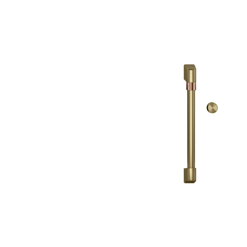 Microwave Handle & Knob Kit, Brushed Brass