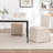 Linen Blend Armless Dining Chair-1544207328