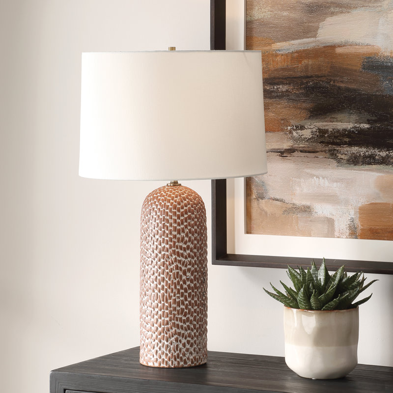 Gracie Oaks Esmond Brown Table Lamp
