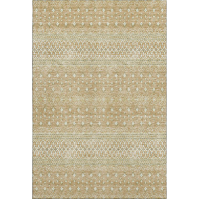 Premium Machine Washable Prisco Copper Rug