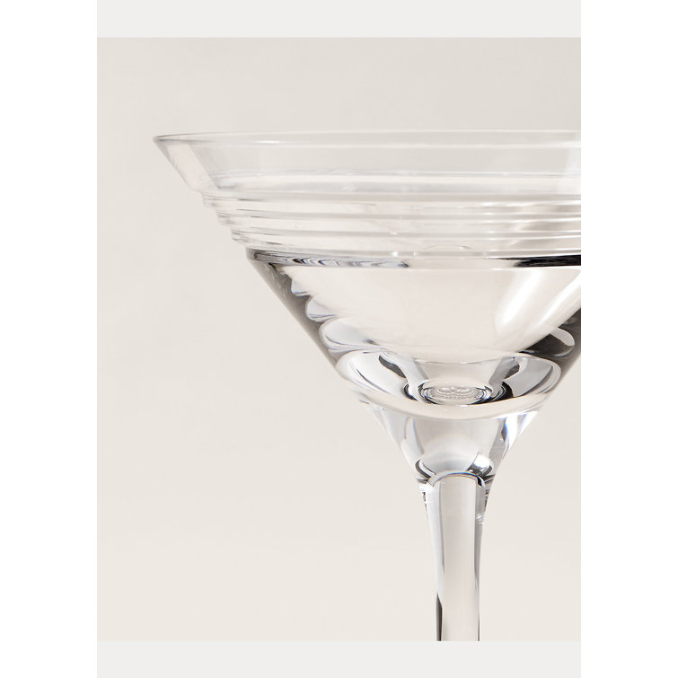 Eternal Night 8 - Piece 8oz. Glass Martini Glass Glassware Set