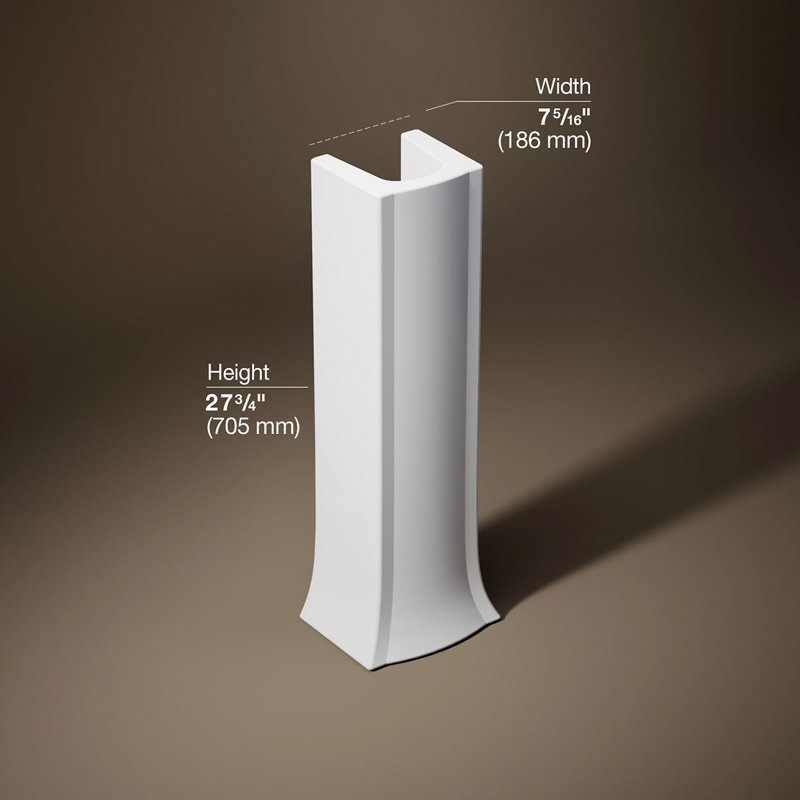 Archer Pedestal Only, White