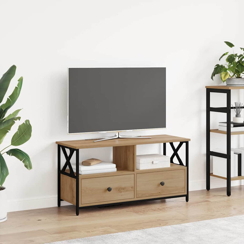 Unfinished TV Stand for TVs up to 40", Artisan Oak