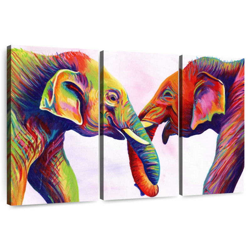 Elephant Calves, 32" H x 50" W