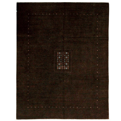 Wool Southwestern Area Rug in Brown