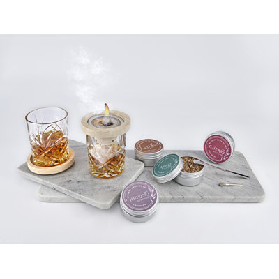 Dublin Crystal 9 Piece Whiskey Smoker Set
