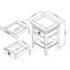 Aaden 47.3cm W Solid Wood Bedside Table