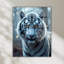 Art mural en verre trempé tigre blanc-129402135