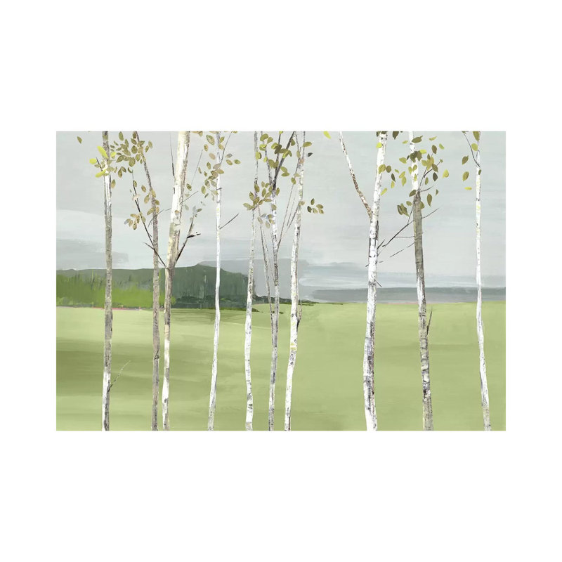 Birch Valley by Allison Pearce - Wrapped Canvas Painting, 20.32 cm H x 30.48 cm W x 1.91 cm D