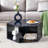 Hexagonal MDF Coffee Table, Characteristic Pattern Stickers-677548119-677548117