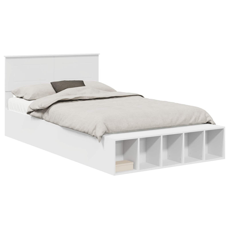 Bed, Double (4'6), White