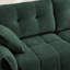Canapé 2 places avec repose-pieds Modern Chenille-265438829