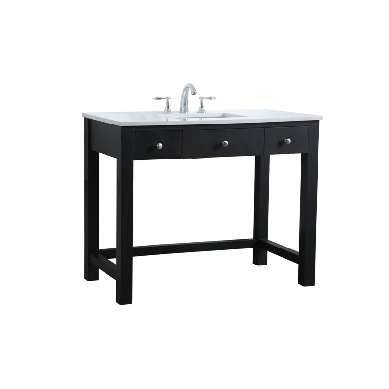 Ensemble de meuble-lavabo simple 42 po Hudson, Noir