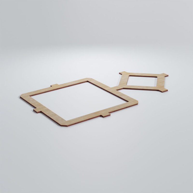 Panneaux muraux décoratifs en bois Arcadia, Bouleau, H 11 3/8 po x l 19 7/8 po x P 1/4 po