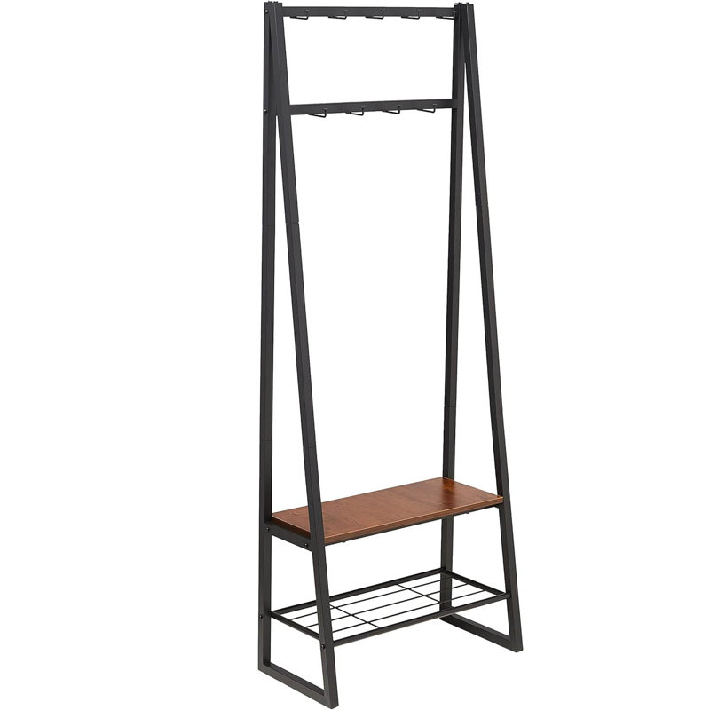 Metal Freestanding 9 - Hook Coat Rack