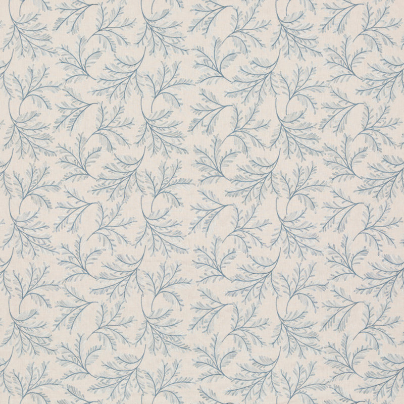 Ashmore Chelsea Fern Fabric, Blue