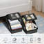 Stackable Hat Storage For Baseball Caps, 2 PCS Hat Storage Boxes For Closet, Holds Up To 30 Caps With Cardboard, Hat Organizer For Women & Men(Two Clear Window) (Grey)-1035480560