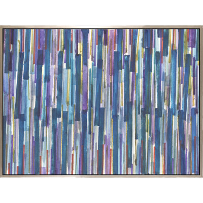 Aquatic Variation - Peinture sur toile à cadre flottant