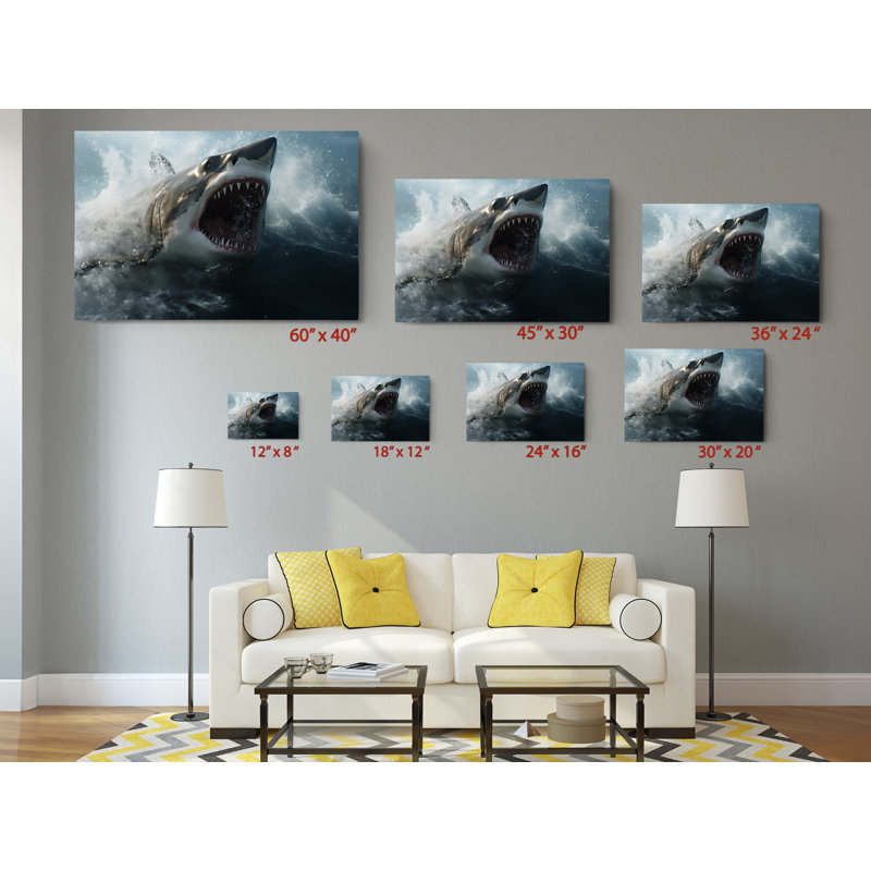 Reproduction d'art sur toile pour voilier, H 16 po x l 24 po