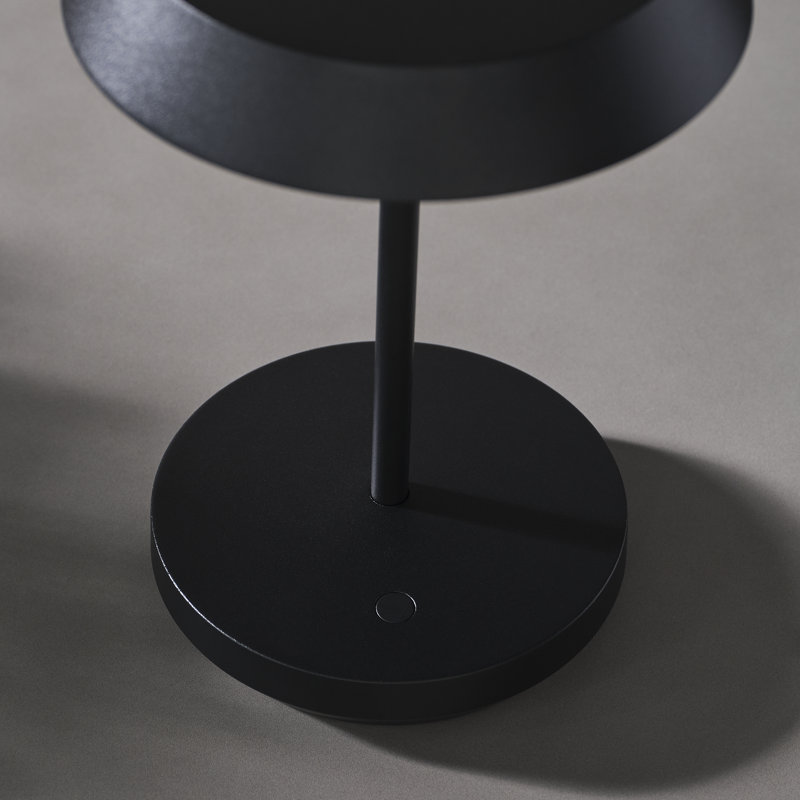 Tepa Short Accent Rechargeable Table Lamp, Black