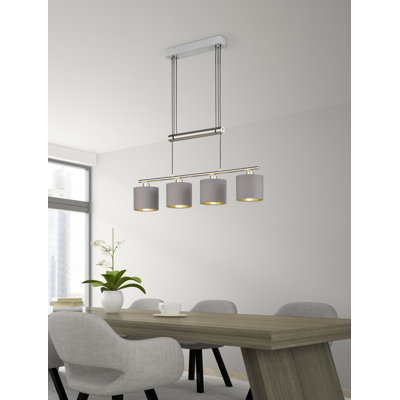 Lineare Pendelleuchten-Set 4-flammig Chada
