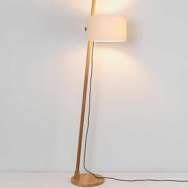 Linood 65.8268" Floor Lamp, Mink