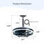 Ventilateur de plafond silencieux à moteur à courant continu avec éclairage, éclairage à DEL, télécommande, 6 réglages de vitesse, adapté à une utilisation intérieure et extérieure, idéal pour les salons, les chambres à coucher et les cuisines