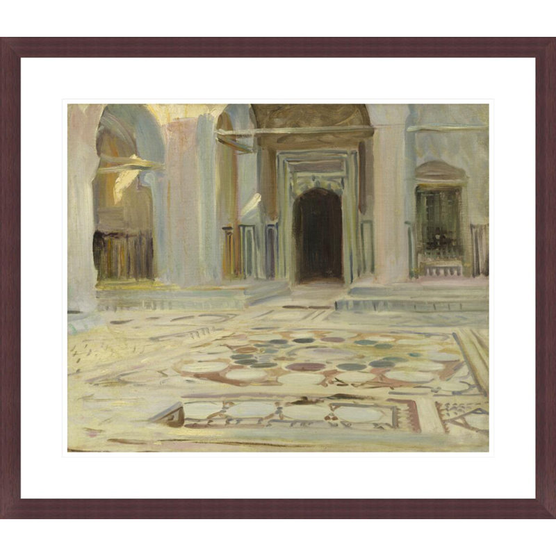 «Pavement Cairo» par John Singer Sargent, impression giclée sur cadre, H 23,5 po x l 27,1 po