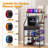 3D Printer Stand with Removable & Lockable Wheels, AC/USB Ports, and Ample Storage- Modern Design for Home, Office, or Studio-114655399