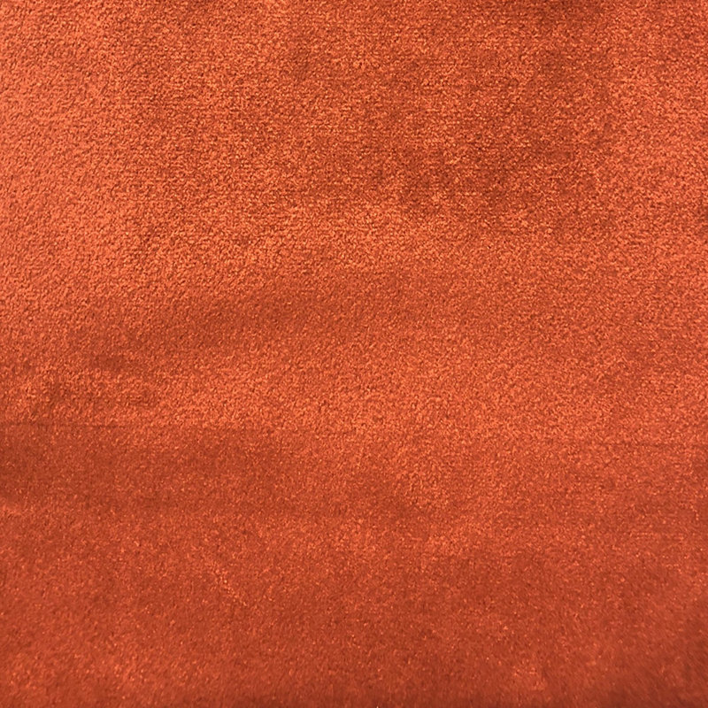Shiny Solid Velvet | Gian Fabric, Terracotta