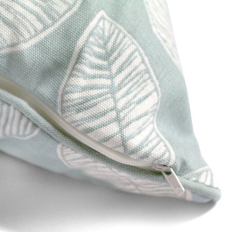 Delft Floral Square Cushion Cover, Light Blue