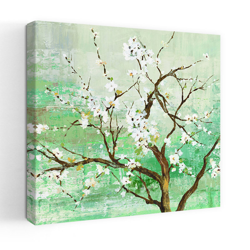 Kyoto, art délicat et serein de la nature abstraite au printemps, H 48 po x l 48 po