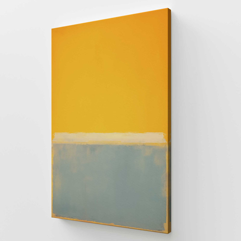 Teal Tranquil Sun, Large Canvas Print, 54" H x 36" W