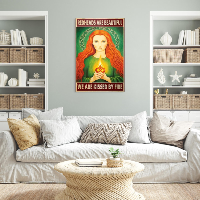 " Redheads Are Beautiful ", 36" H x 24" W x 1.25" D