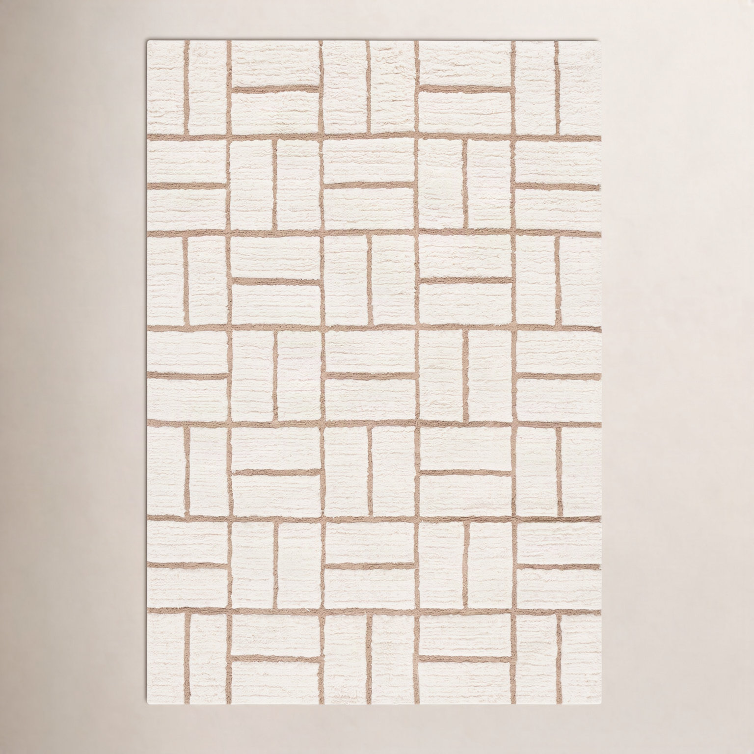 Volla Hand-Woven Striped Wool Rug, Rectangle 3' x 5'