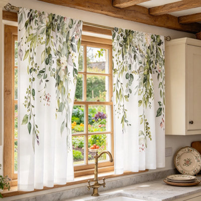 Fabric Floral Kitchen Curtain Kitchen Pelmet