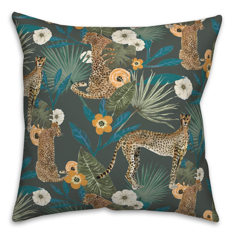  Coussin Floral, Vert