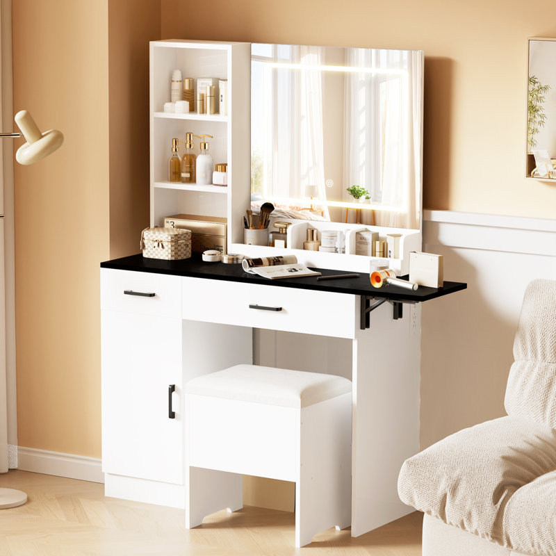 Vanity With Mirror And Lights